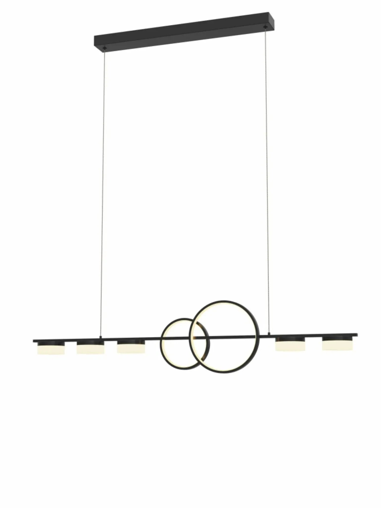 New Czarna, ledowa lampa do oświetlenia stołu WF 7030-702 MESSINA | Kaja Żyrandole Nowoczesne