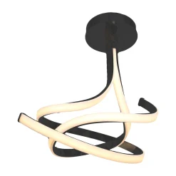 Sklep Kaja Czarna, ledowa lampa sufitowa do sypialni MX9932-2-3BD VISO | Kaja