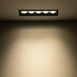 Sklep Kaja Czarna, ledowa lampa wpustowa 20,7cm 36° 3000K 10062 MIDI LED | Kaja