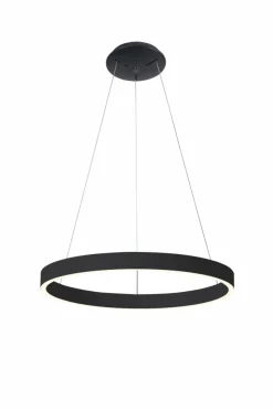 Cheap Czarna ledowa obręcz ⌀60cm światło góra-dół AZ5098 ANDREA | Kaja Żyrandole Nowoczesne