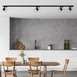 Sklep Kaja Czarna listwa 3-fazowa 2m ze spotami LP-737 BK SET 3F z serii SNOW SET