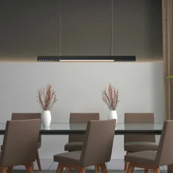 Outlet Czarna listwa LED nad stół 120cm LP-1301/1P L BK SMART CALI L | Kaja Żyrandole Nowoczesne