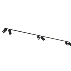 Sklep Kaja Czarna listwa sufitowa podtynkowa, sześć tub 7837 | Kaja Oświetlenie