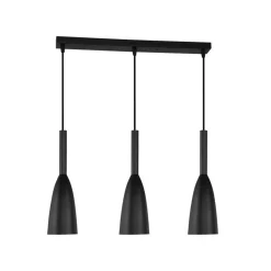 Clearance Czarna listwa sufitowa ze zwisami LP-181/3L BK SOLIN | Kaja Żyrandole Nowoczesne