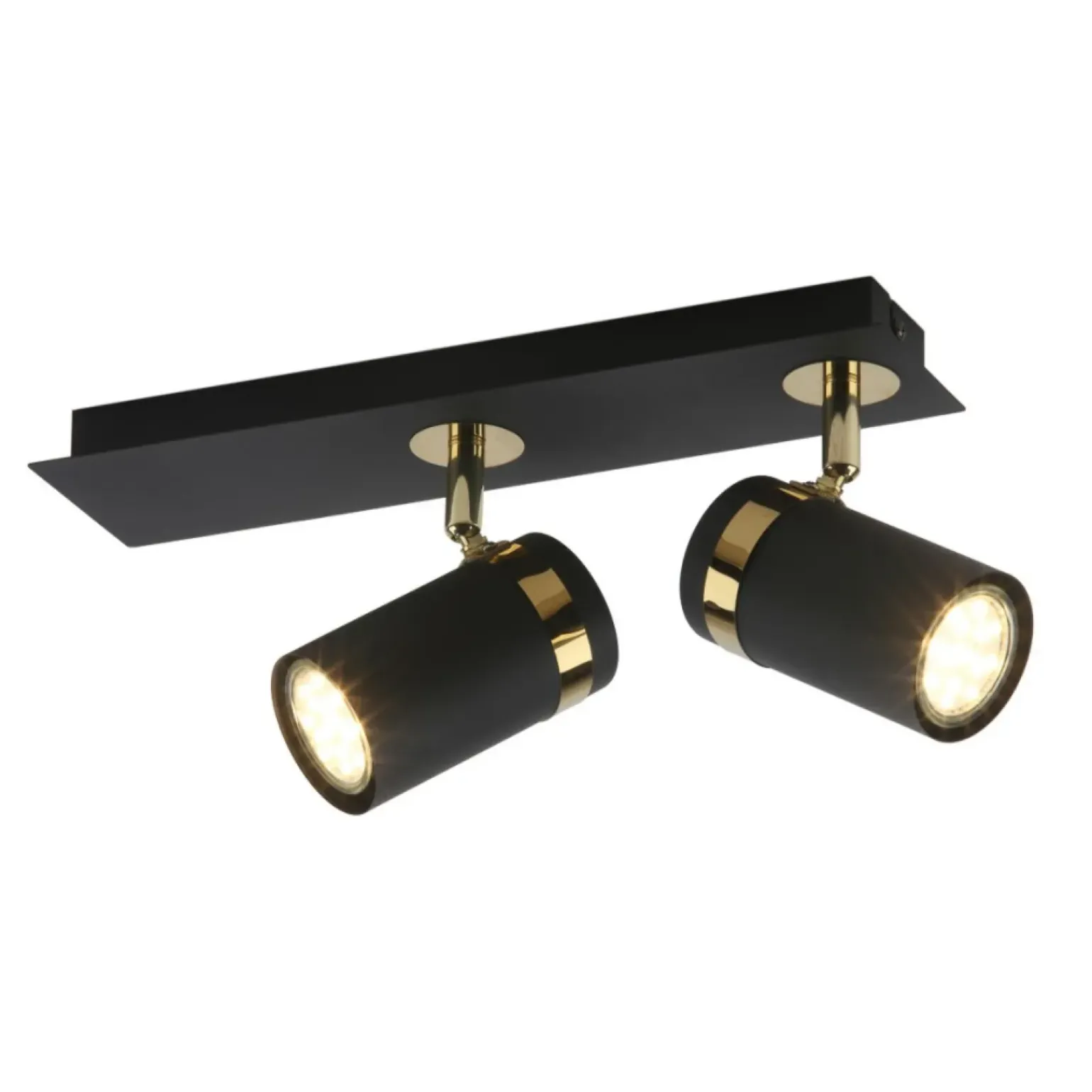 Cheap Czarna listwa sufitowa ze złotymi elementami SPL-2031-2 z serii VERANO Żyrandole Nowoczesne