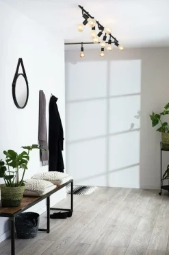 Best Sale Czarna listwa z dwiema lampami na duże gwinty 107969 | Kaja Żyrandole Nowoczesne