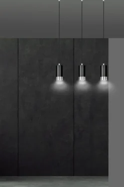 Fashion Czarna listwa z trzema wiszącymi lampami 816/3 | Kaja Oświetlenie Żyrandole Nowoczesne