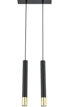 New Czarna listwa ze smukłymi tubami, nad stół SIG 33394 SOPEL GRAND Żyrandole Nowoczesne