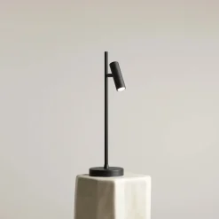 Sklep Kaja Czarna, loftowa, prosta lampka biurkowa 1104B1 TREVO | Kaja