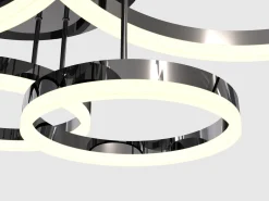 Sklep Kaja Czarna, nowoczesna lampa sufitowa LED WF 9049-605 PERPIGNON | Kaja