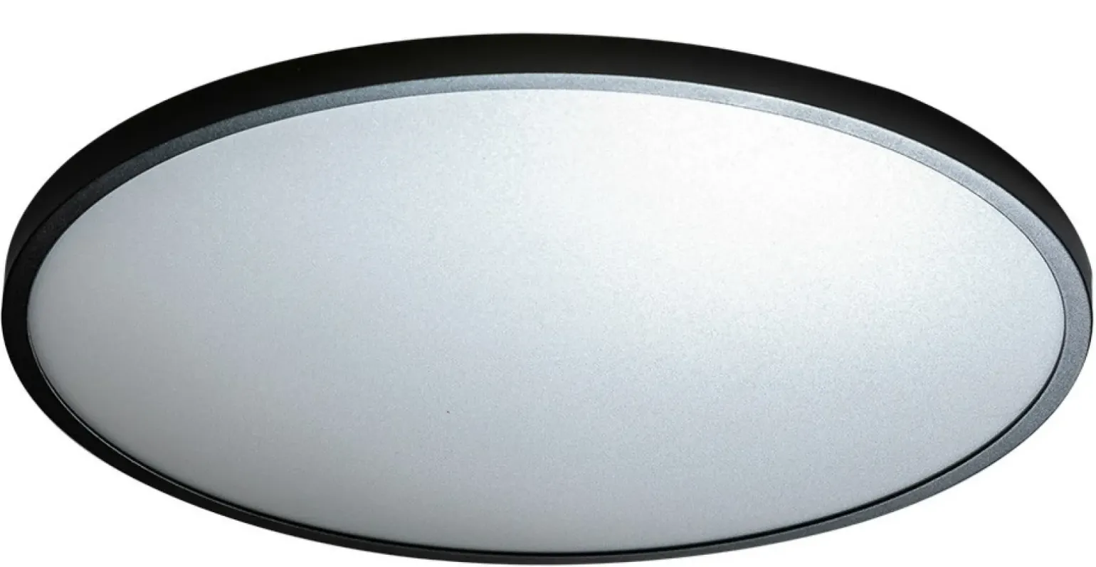 Sklep Kaja Czarna okrągła lampa sufitowa LED szeroka AZ4256 MALTA | Kaja