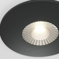 Sklep Kaja Czarna, okrągła, ledowa oprawa wpustowa 4000K DL038-2-L7B4K