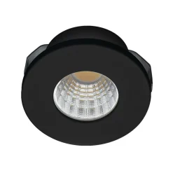 Sklep Kaja Czarna okrągła oprawa podtynkowa LED 3000K AZ3381 FILL | Kaja
