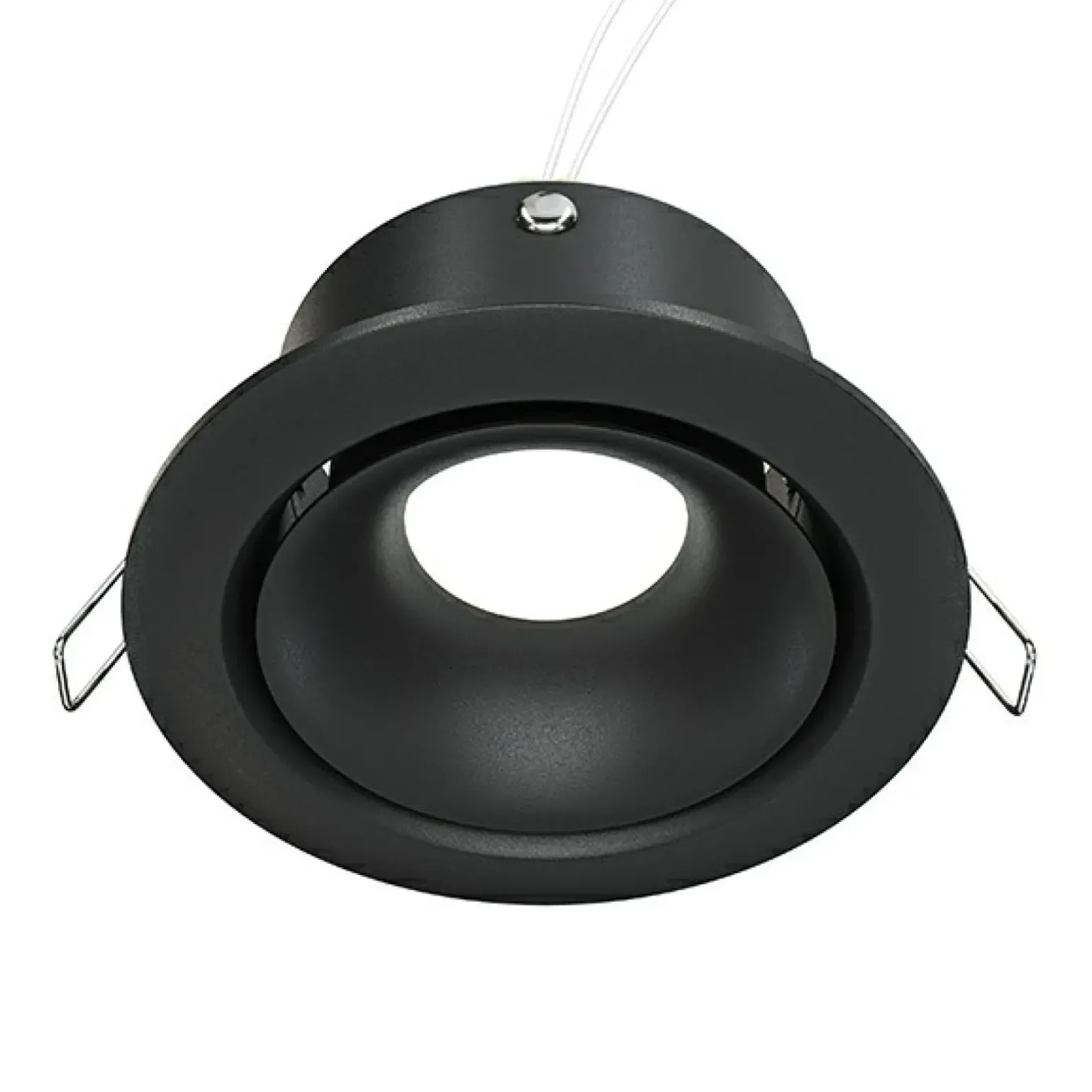 Sklep Kaja Czarna, okrągłe oczko wpustowe na gwint GU10 DL030-2-01B z serii YIN