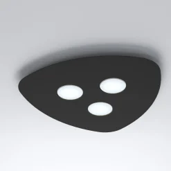 Sklep Kaja Czarna oprawa natynkowa, plafon, na trzy żarówki 8302 | Kaja