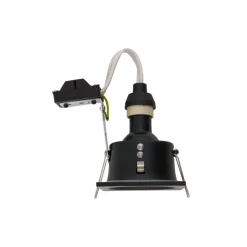 Sklep Kaja Czarna oprawa podtynkowa w kształcie kwadratu 8370 | Kaja Oświetlenie