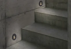 Sklep Kaja Czarna oprawa podtynkowa, nad schody, IP20 9102 | Kaja Oświetlenie