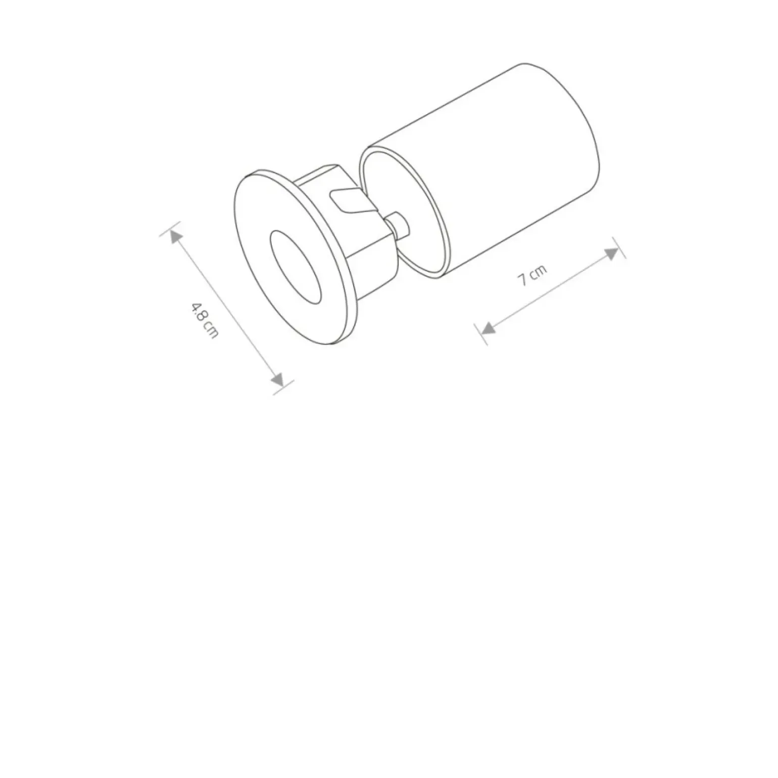 Sklep Kaja Czarna oprawa podtynkowa, nad schody, IP20 9102 | Kaja Oświetlenie