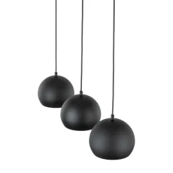 Cheap Czarna, potrójna lampa nad wyspę TK 10169 ZOE BLACK | Kaja Oświetlenie Żyrandole Nowoczesne