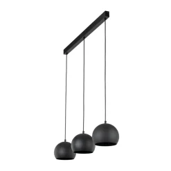 Cheap Czarna, potrójna lampa nad wyspę TK 10169 ZOE BLACK | Kaja Oświetlenie Żyrandole Nowoczesne