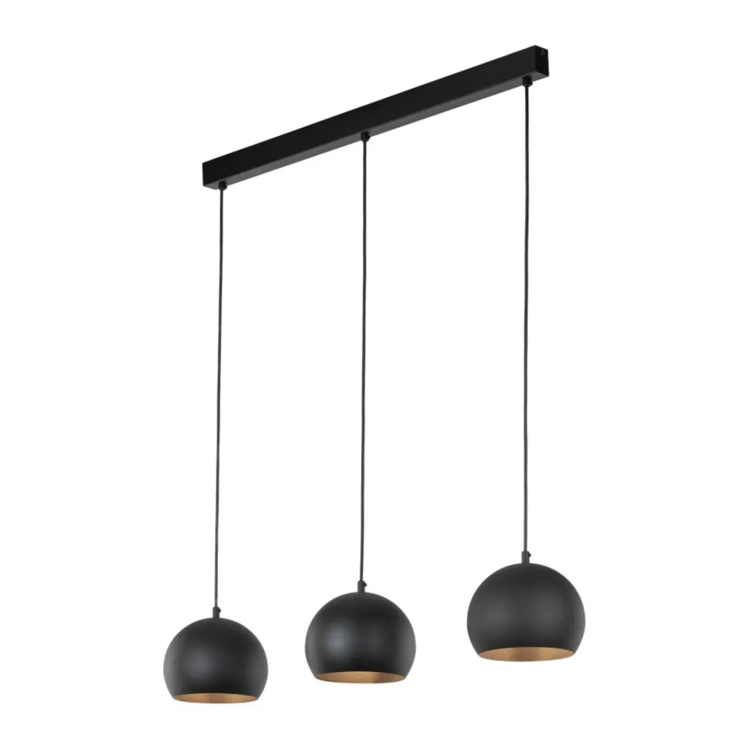 Cheap Czarna, potrójna lampa nad wyspę TK 10169 ZOE BLACK | Kaja Oświetlenie Żyrandole Nowoczesne