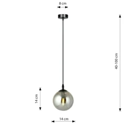 Sale Czarna prosta lampa wisząca na jedną żarówkę 712/1 | Kaja Oświetlenie Żyrandole Nowoczesne