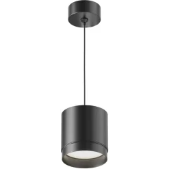 Best Sale Czarna tuba, lampa wisząca, trzonek GX53 P088PL-GX53-B z serii POLAR Żyrandole Nowoczesne