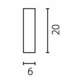 Sklep Kaja Czarna tuba natynkowa 20cm do korytarza 67729 PIANO | Kaja Oświetlenie