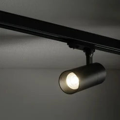 Sklep Kaja Czarna tuba spot do szyny trójfazowej 10399 CTLS TINOS LED | Kaja