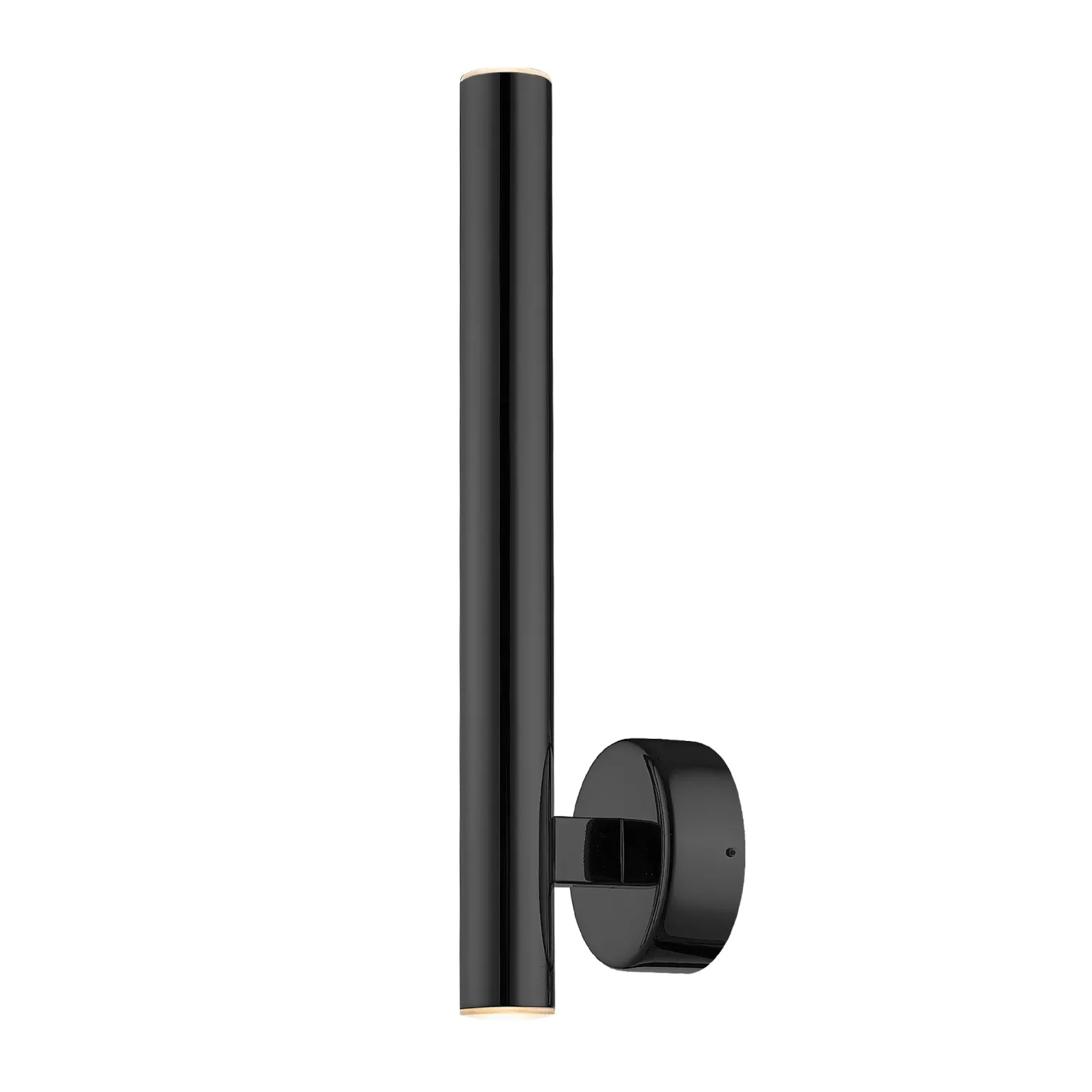 Sklep Kaja Czarna, wąska lampa ścienna tuba W0461-02B-L8L8 LOYA | Kaja