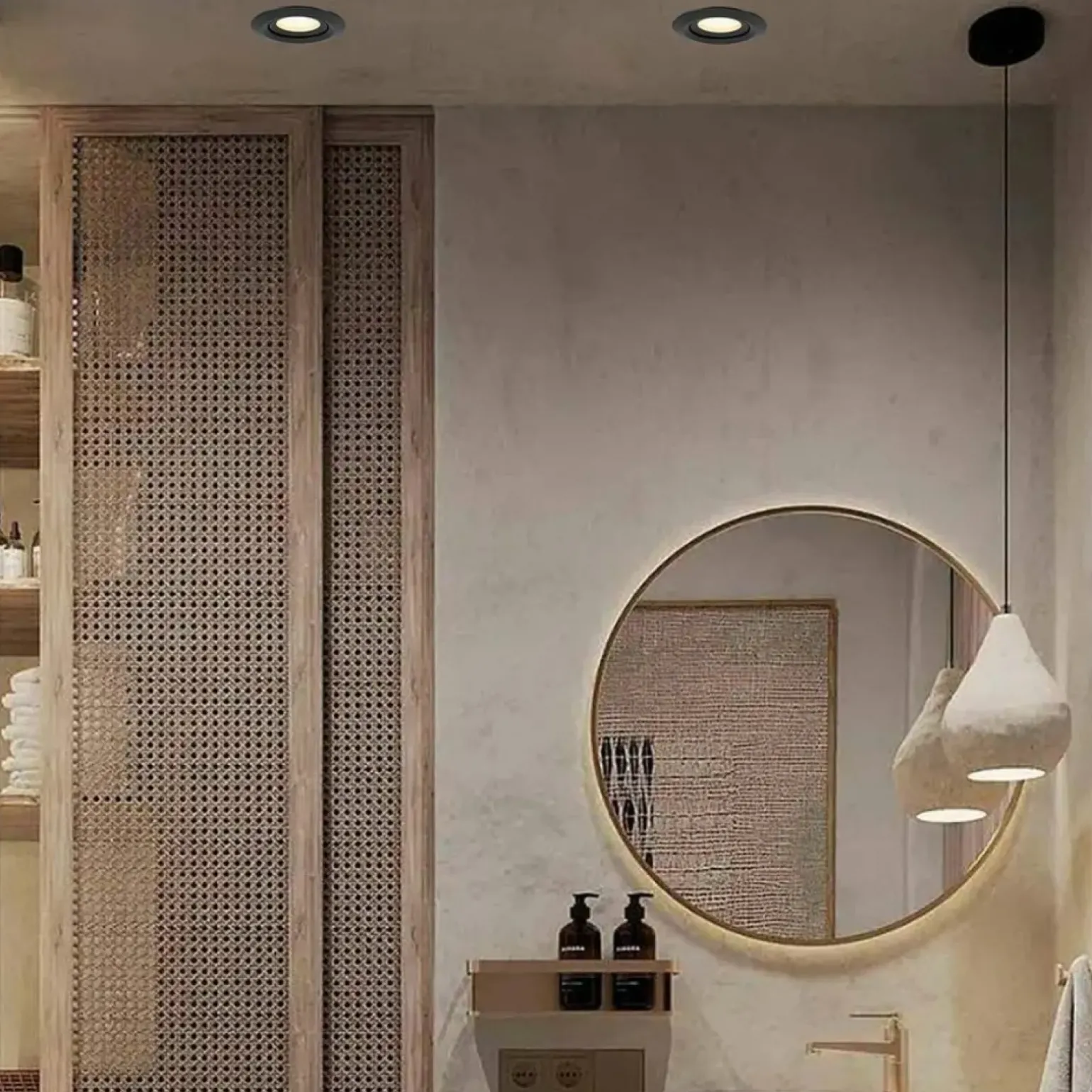 Sklep Kaja Czarne, łazienkowe oczko GU10 LP-4425/1RM BK LAGOS | Kaja Oświetlenie