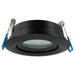 Sklep Kaja Czarne, łazienkowe oczko GU10 LP-4425/1RM BK LAGOS | Kaja Oświetlenie