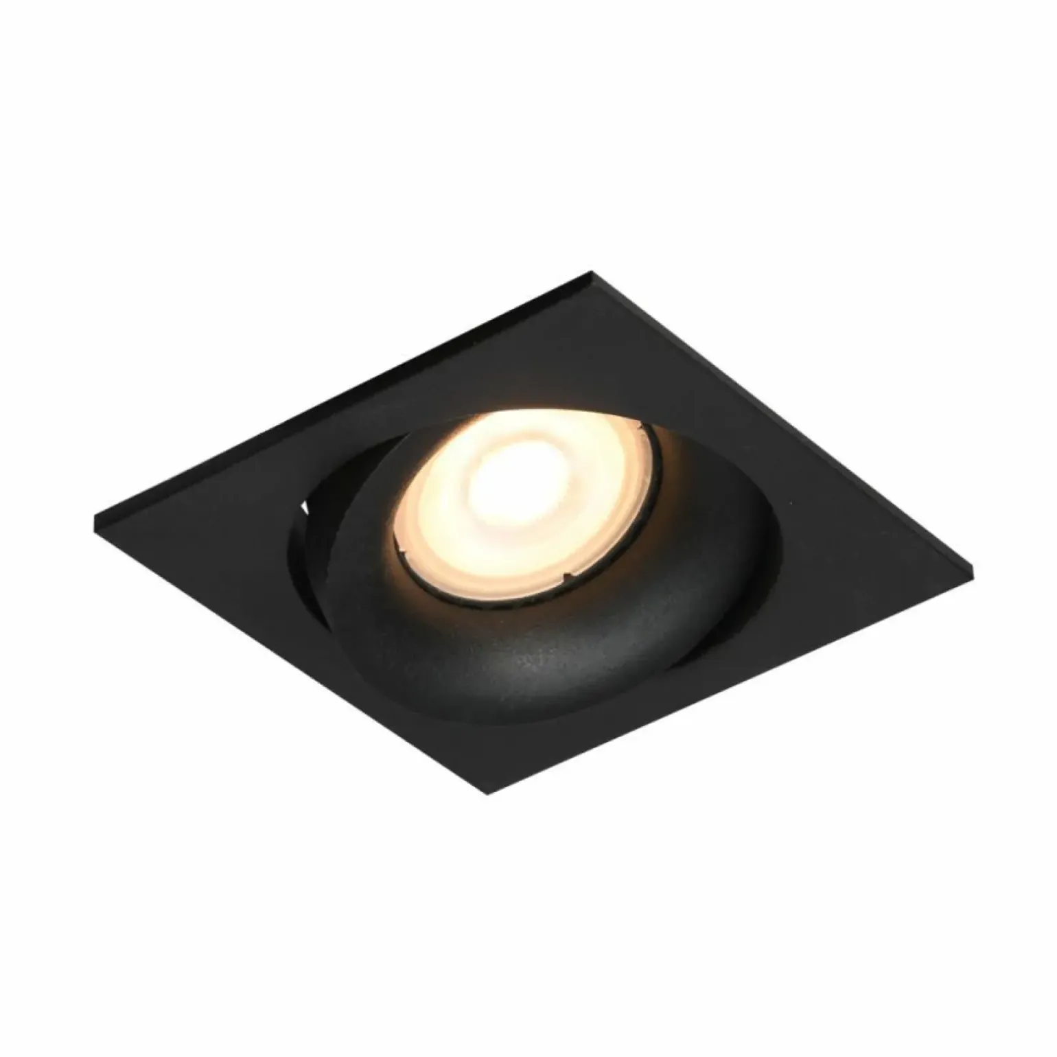 Sklep Kaja Czarne oczko wpustowe, ruchome światło DL-26451-GU10-BK PONAR | Kaja