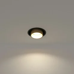 Sklep Kaja Czarne oczko ze złotą satynową tubą GU10 10800 MONO SLIDE | Kaja