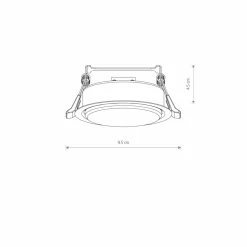 Sklep Kaja Czarne, okrągłe oczko podtynkowe GX53 ⌀9,5cm 10841 UNO | Kaja