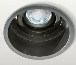 Sklep Kaja Czarne, okrągłe oczko podtynkowe na żarówkę GU10 AZ2683 TORRES | Kaja