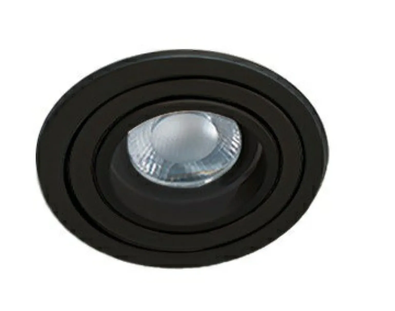 Sklep Kaja Czarne, okrągłe oczko wpustowe z ruchomym światłem AZ2431 CARO | Kaja