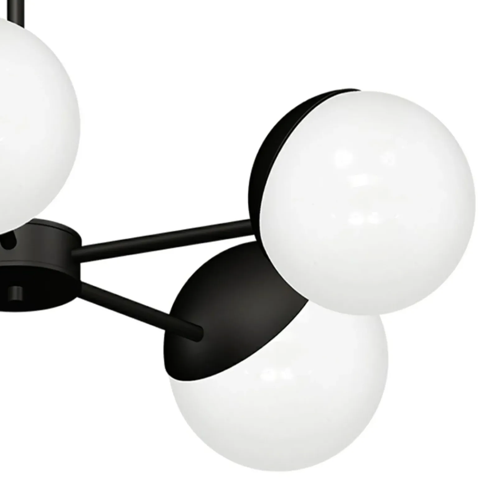 Cheap Czarno-biała, klasyczna lampa wisząca do salonu MLP8866 z serii SFERA | Kaja Ośw Żyrandole Nowoczesne