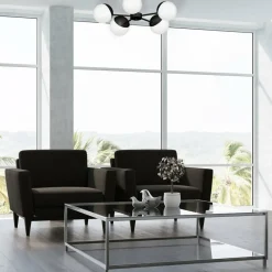 Cheap Czarno-biała, klasyczna lampa wisząca do salonu MLP8866 z serii SFERA | Kaja Ośw Żyrandole Nowoczesne