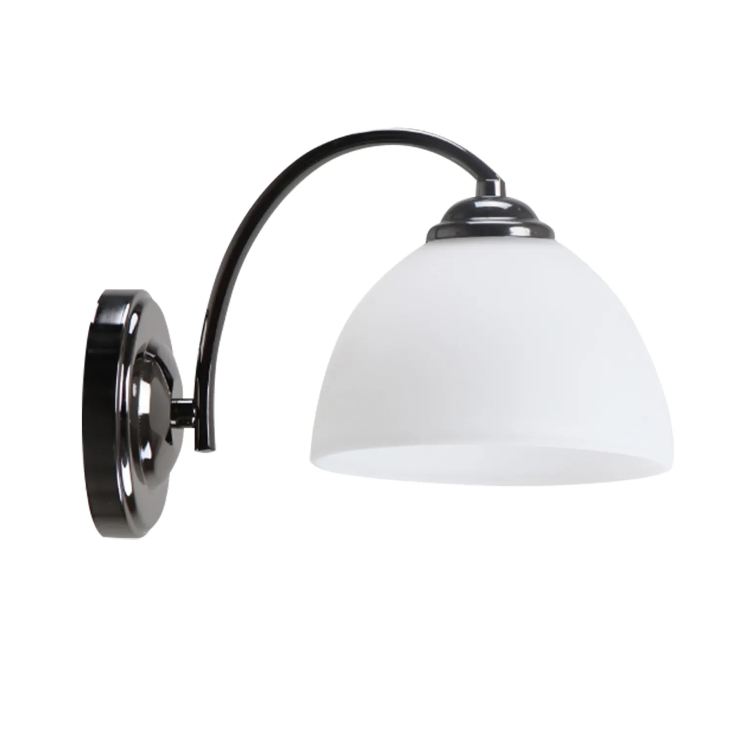 Sklep Kaja Czarno-biała lampa ścienna, kinkiet z kloszem 21-22448 z serii GRACJA | Kaja Ośw