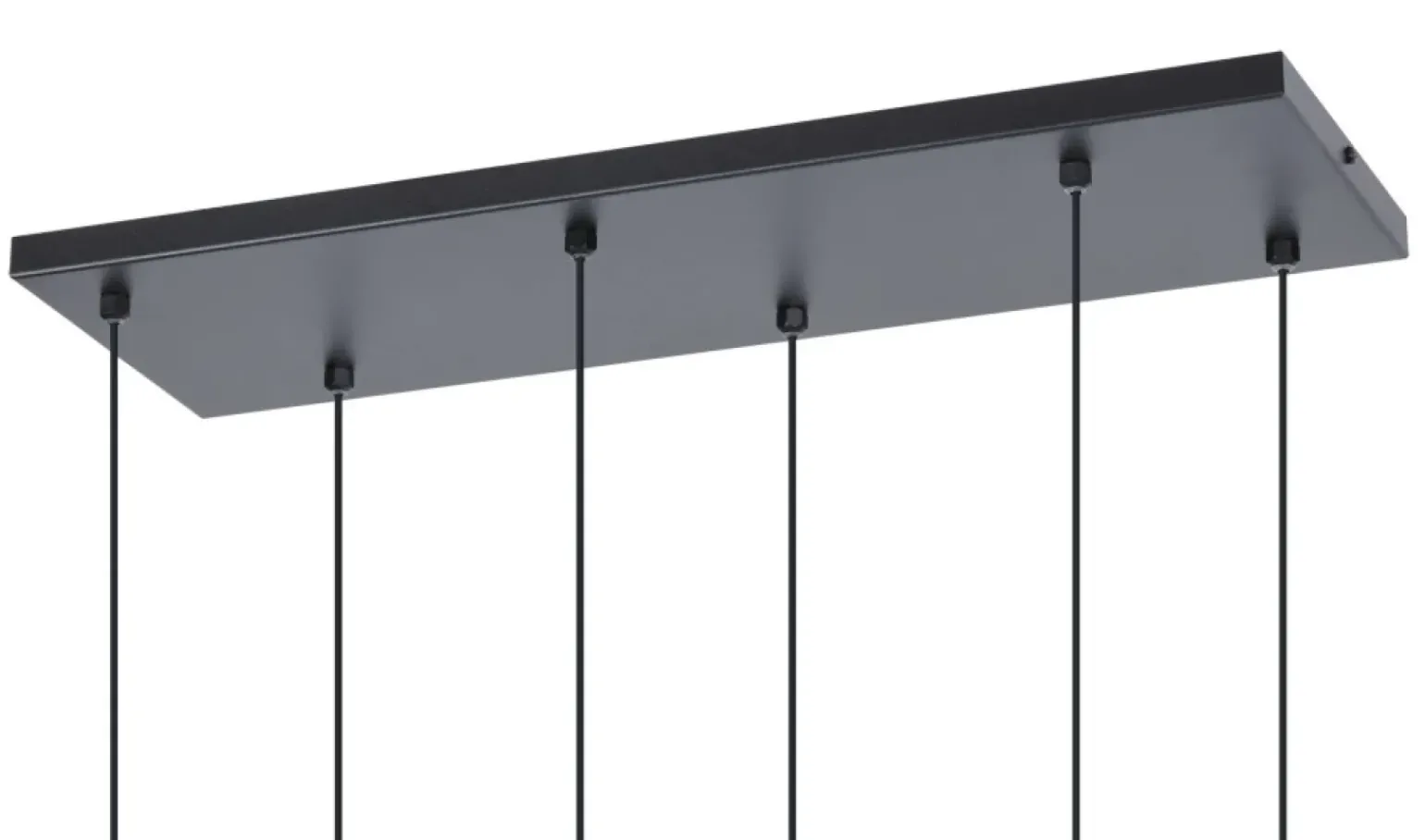 Store Czarno-biała lampa wisząca na sześć żarówek K-4748 | Kaja Oświetlenie Żyrandole Nowoczesne