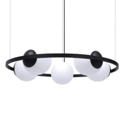 Cheap Czarno-biała lampa wisząca w stylu klasycznym 5011 z serii ORBIT Żyrandole Nowoczesne