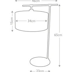 Sklep Kaja Czarno-biała lampka nocna, stołowa BALANCE-TL-BKPN z serii BALANCE
