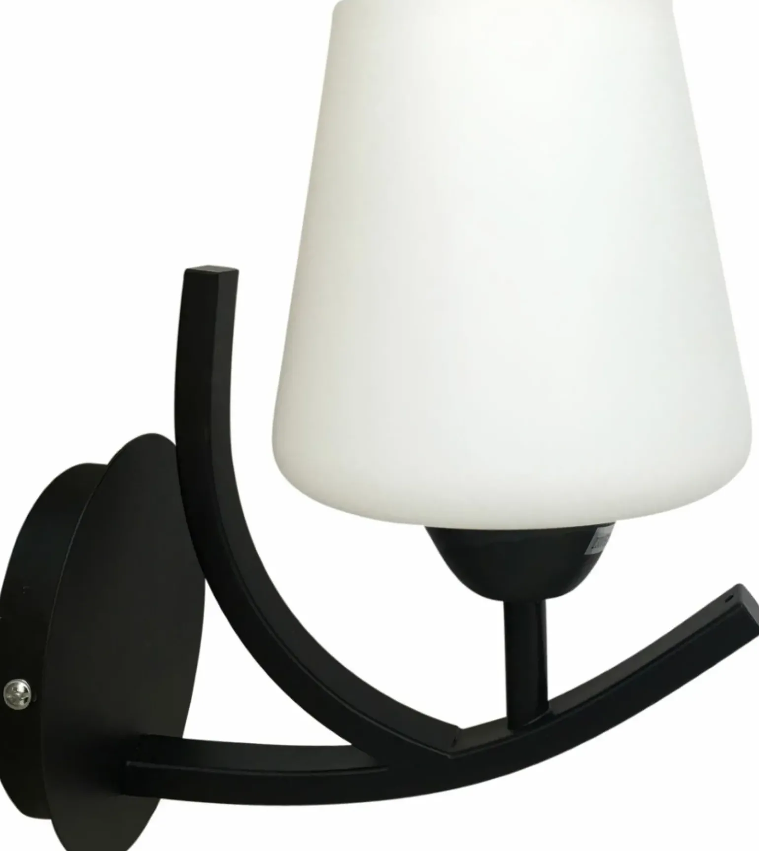 Sklep Kaja Czarno-biały kinkiet ze szklanym kloszem 21-38548 z serii LONDYN