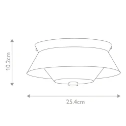 Sklep Kaja Czarno-biały plafon sufitowy BOWTIE-F-MB z serii BOWTIE