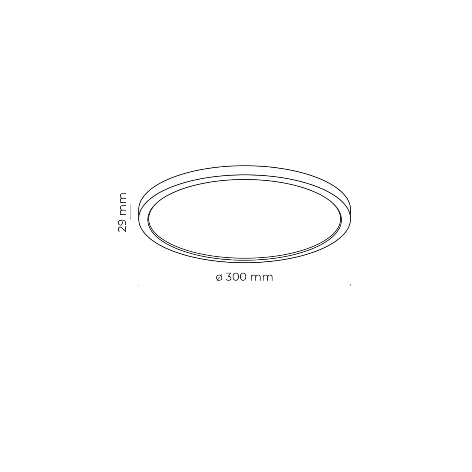 Sklep Kaja Czarno-biały plafon z LED-em, ochrona IP54 TK 6901 z serii AQUA