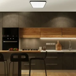 Sklep Kaja Czarno-biały plafon ze zintegrowanym LED-em ML7937 z serii FABIO | Kaja Oświetle