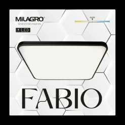 Sklep Kaja Czarno-biały plafon ze zintegrowanym LED-em ML7937 z serii FABIO | Kaja Oświetle