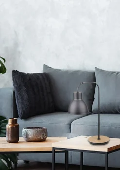 Sklep Kaja Czarno-drewniana lampka biurkowa 41-73488 z serii VARIO | Kaja