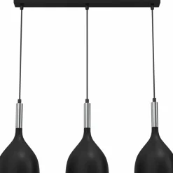 Online Czarno-srebrna lampa wisząca, na trzy żarówki LX 3894 z serii NOAK Żyrandole Nowoczesne